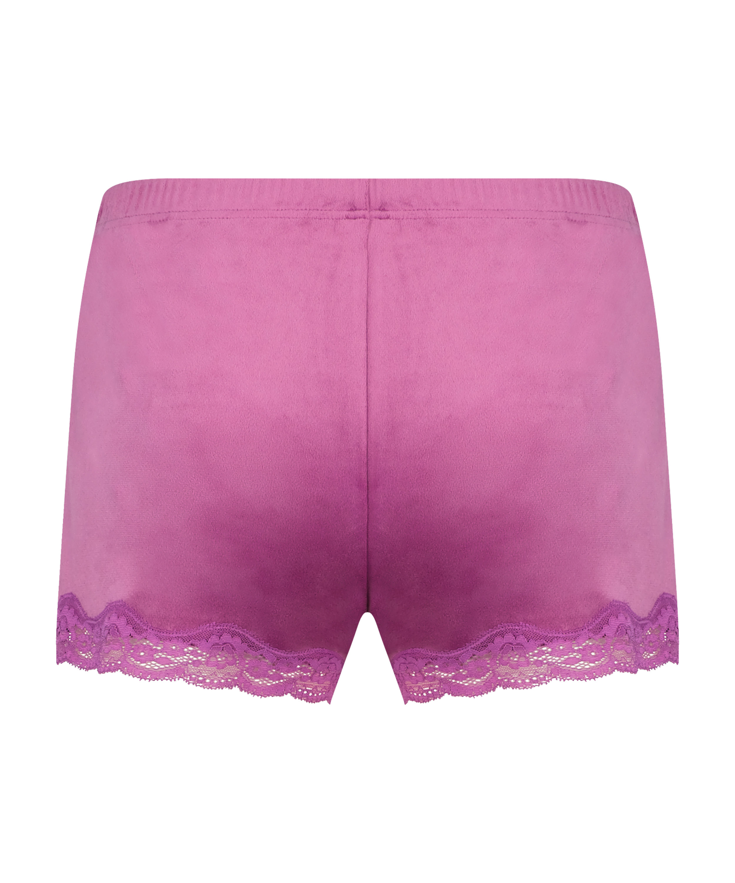 Velvet lace shorts, Purple, main