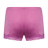 Velvet lace shorts, Purple