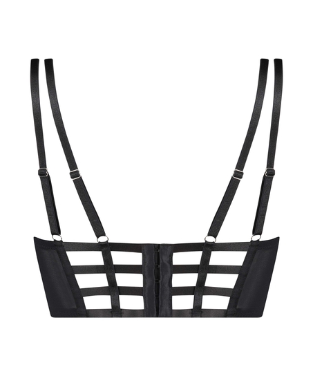 Oceana Padded Longline Underwired Bra Rebecca Mir, Black