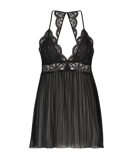 Chiffon babydoll, Black