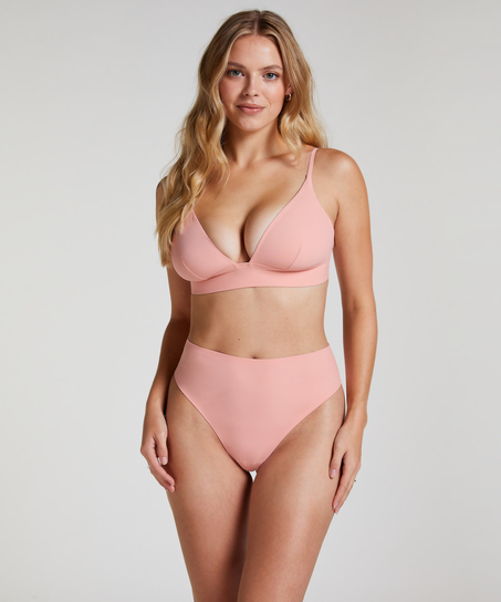 Smooth Triangle Bralette, Pink