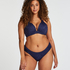Kai Padded Underwired Push-Up Bikini Top, Blue