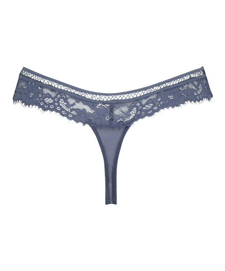 Gianni extra low rise thong, Blue