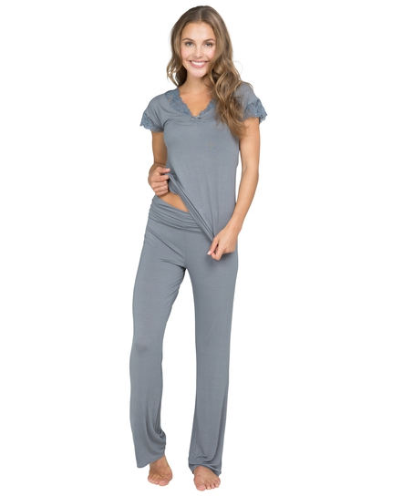 Pyjama top Laila, Grey