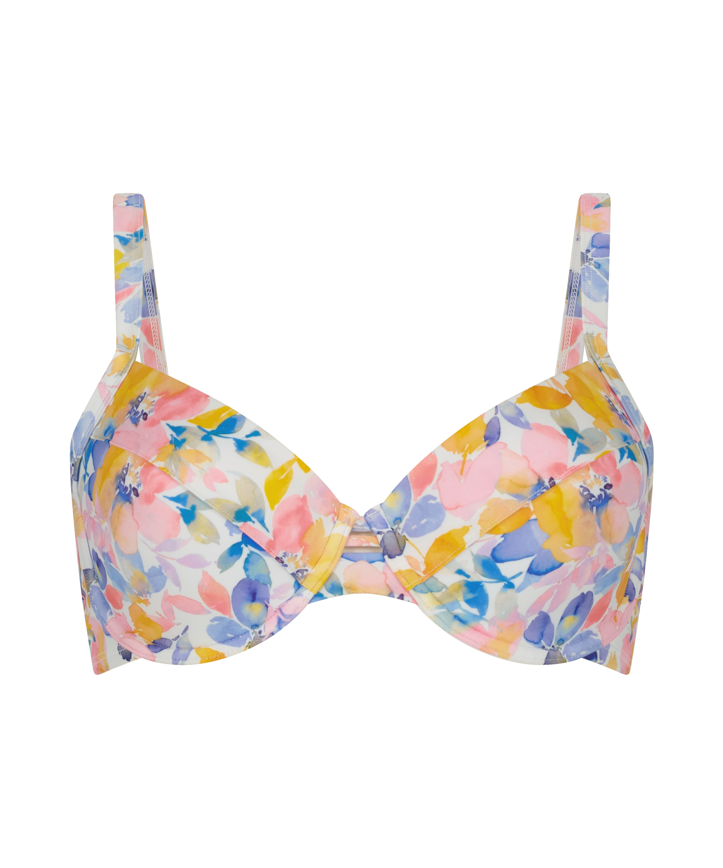 Palma Padded Underwired Bikini Top, White, main