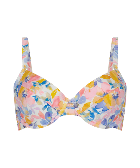 Palma Padded Underwired Bikini Top, White