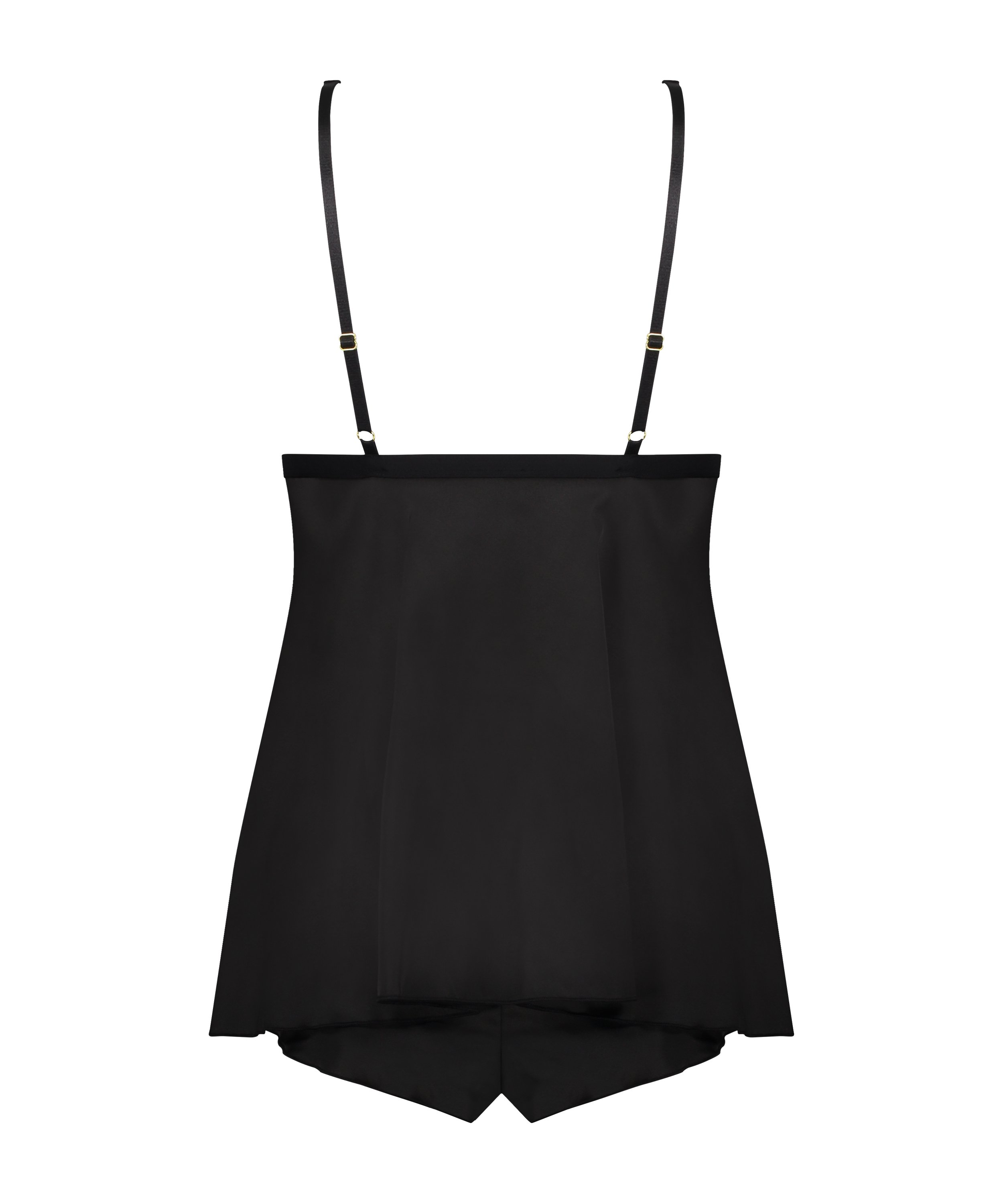 Mariah Satin Babydoll, Black, main