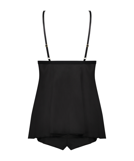 Mariah Satin Babydoll, Black