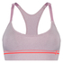 HKMX The Crop Level 1 Sports Bra, Purple