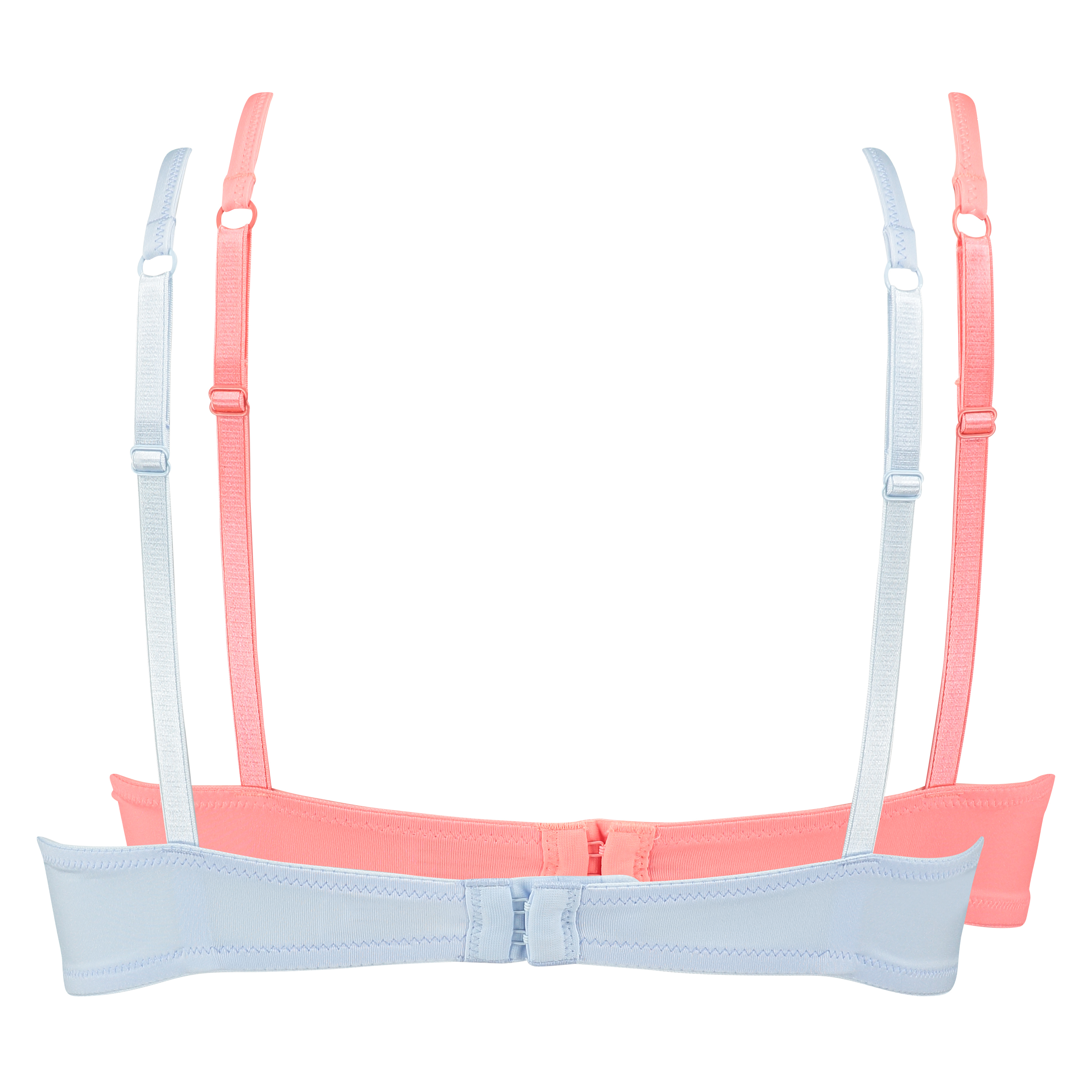 2-Pack Padded Underwired Bra, Blue, main