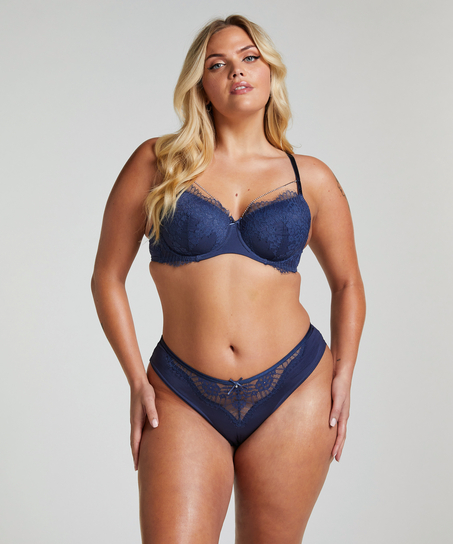 Pearlene Padded Underwired Bra, Blue