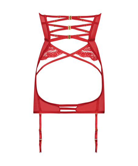 Seraphina non-padded underwired slip dress, Red