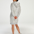 Fleece Bathrobe, Grey