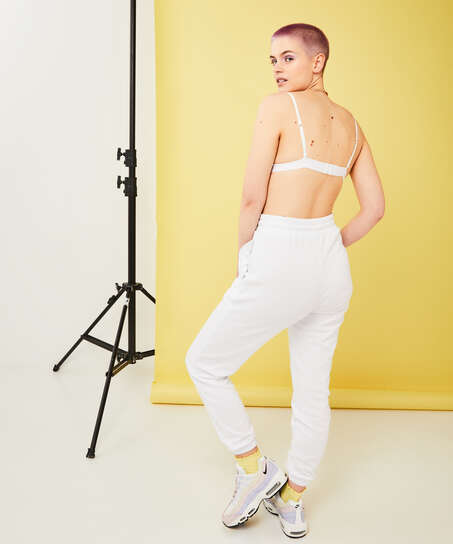 Snuggle Me Joggers, White