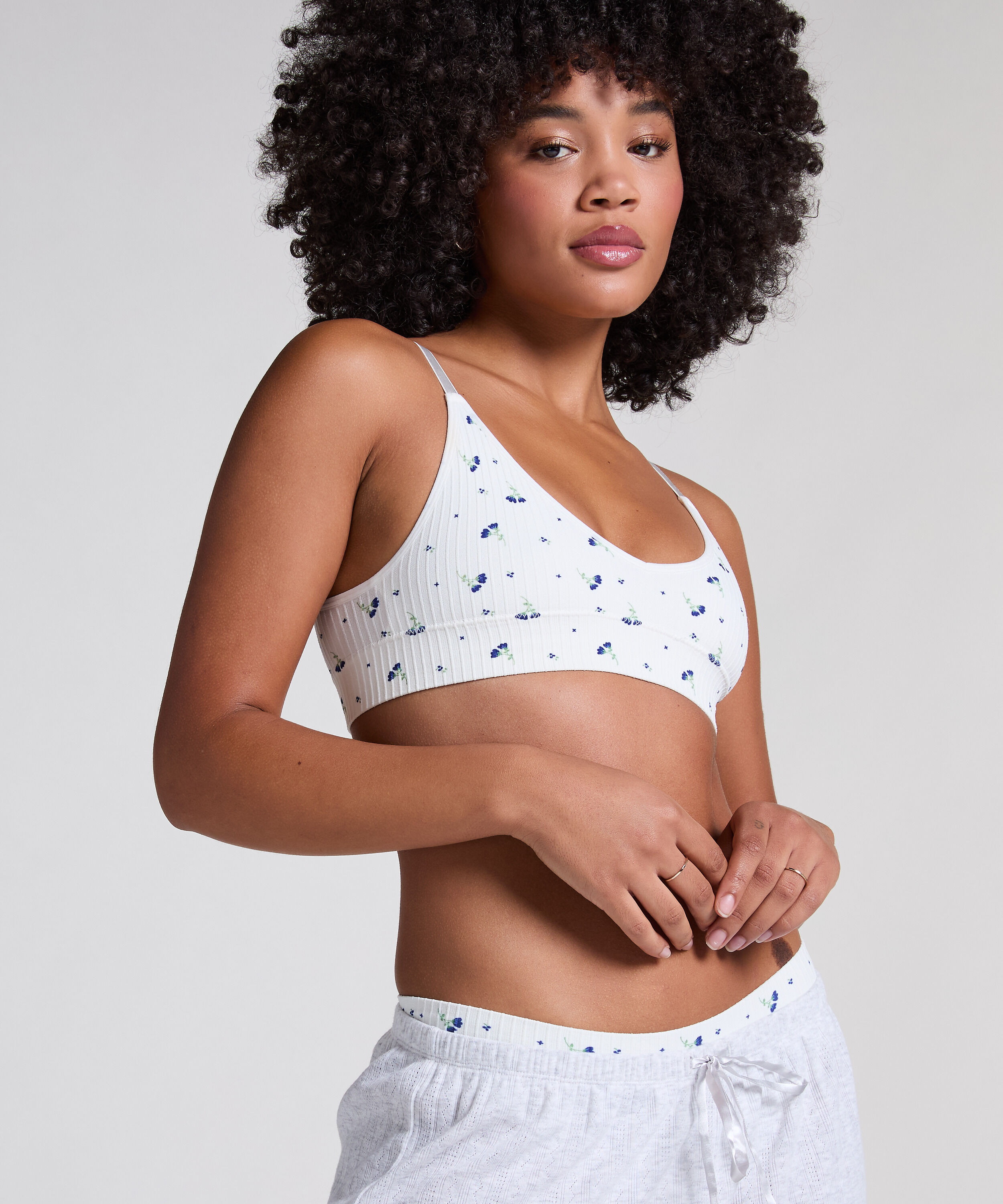 Dianne Bralette, White Dianne Bralette, White