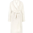 Fleece Bathrobe, White