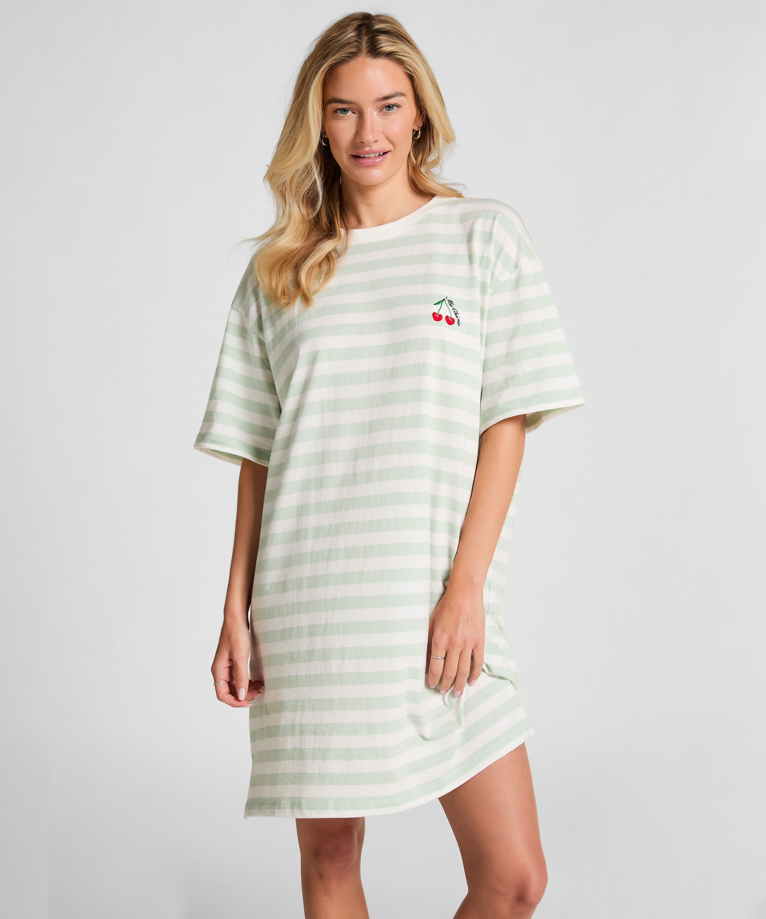 Round Neck Nightshirt, Green
