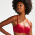 Lola Padded Underwired Bikini Top, Red