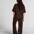 Pyjama Top Loose, Brown
