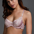 Allegra Padded Underwired Bra, Pink