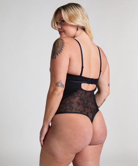 Lace Shaping Body, Black