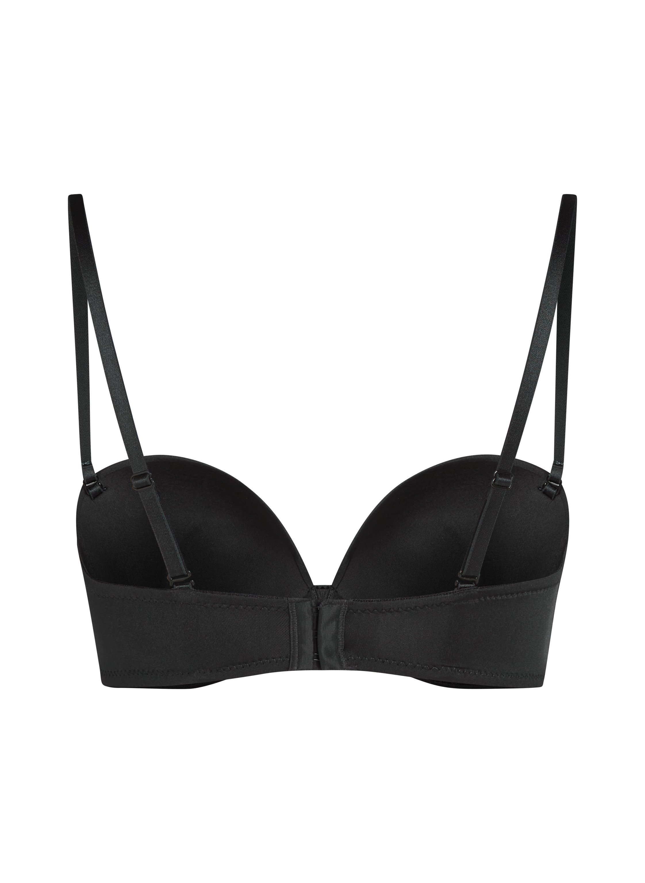 Padded Underwired Strapless Maximizer Bra, Black, main