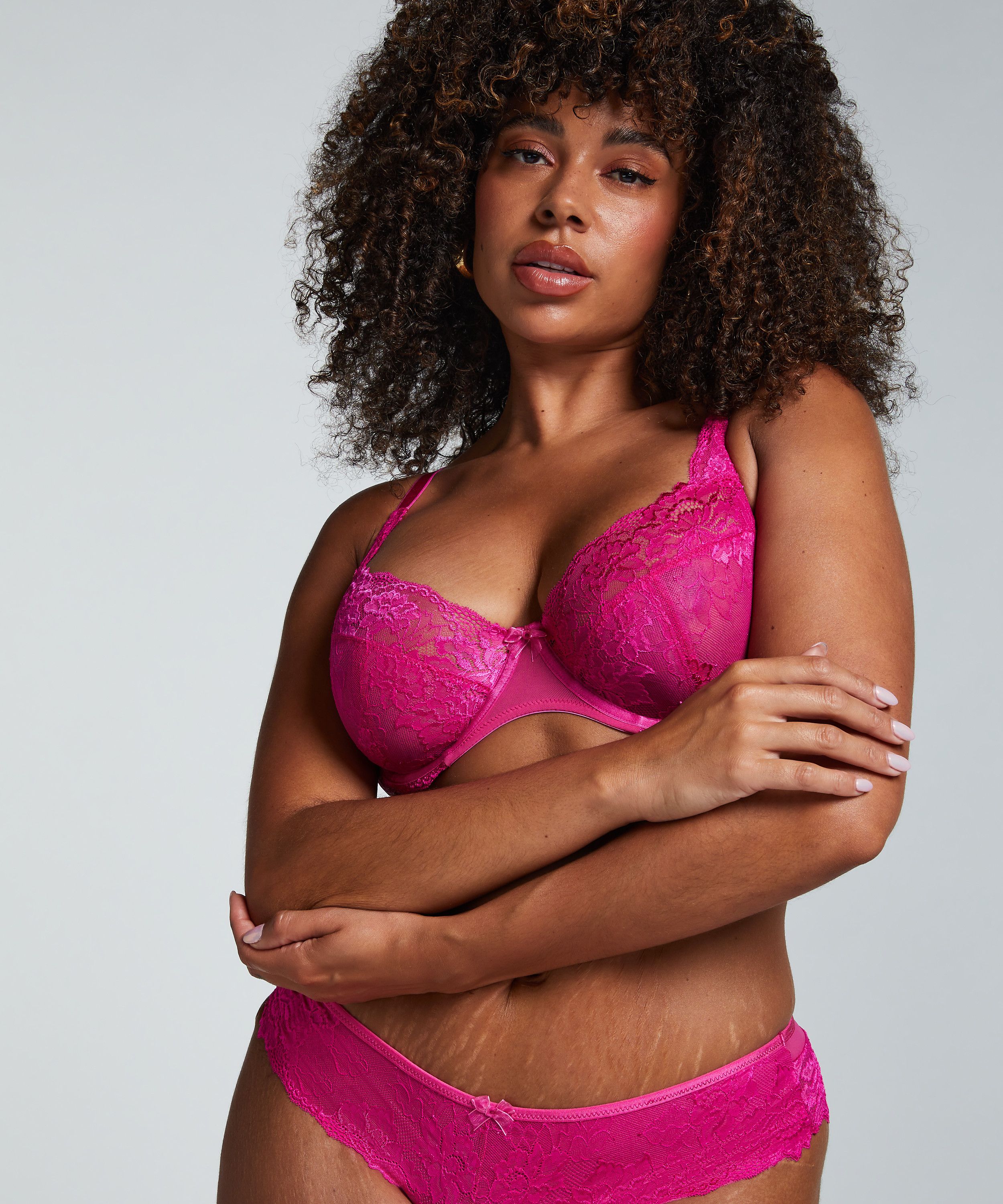 Ida Non-Padded Underwired Bra, Pink, main