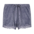Velvet lace shorts, Grey