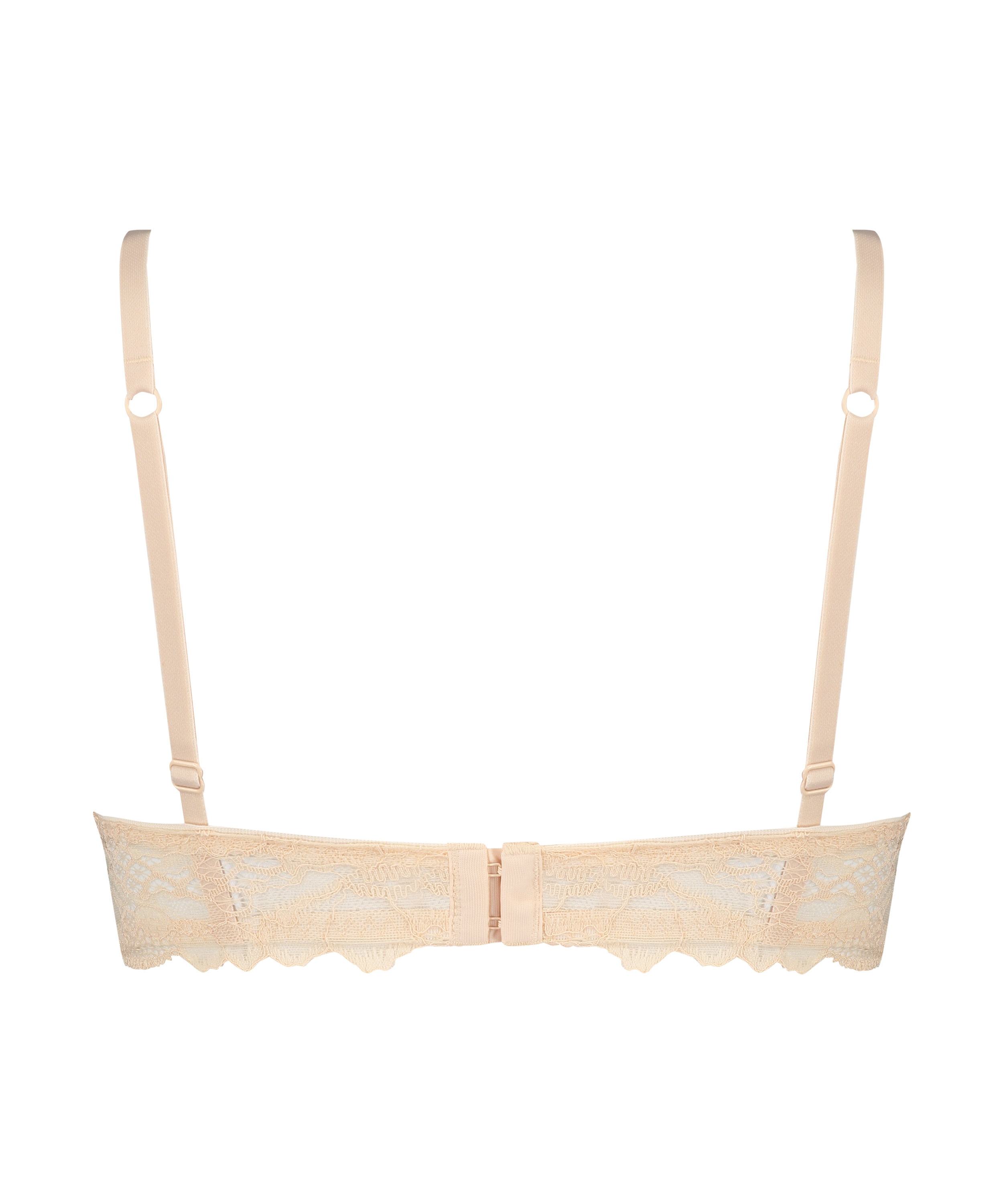 Chole padded longline non-wired bra, Beige, main