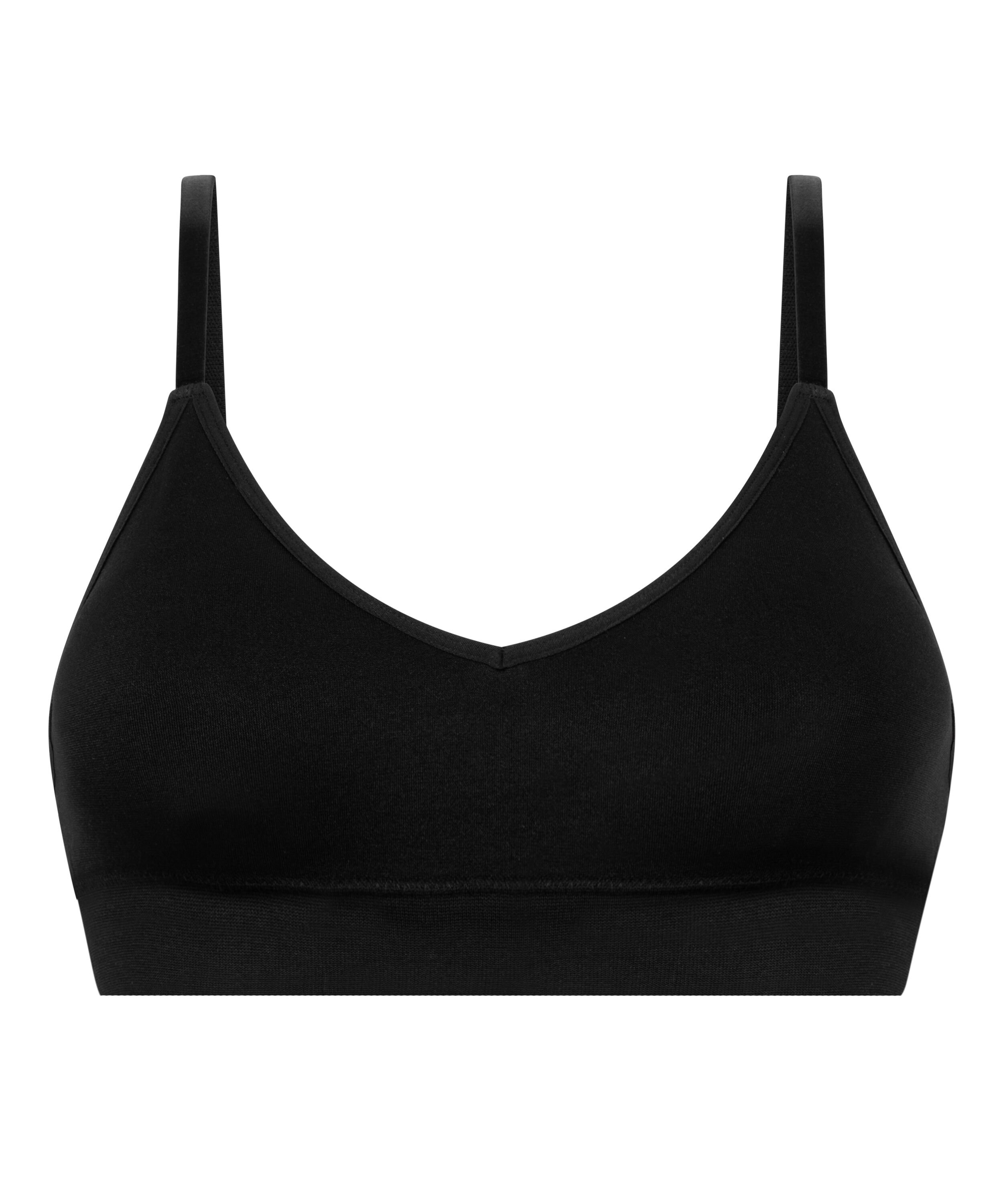 Dide Triangle Bralette, Black