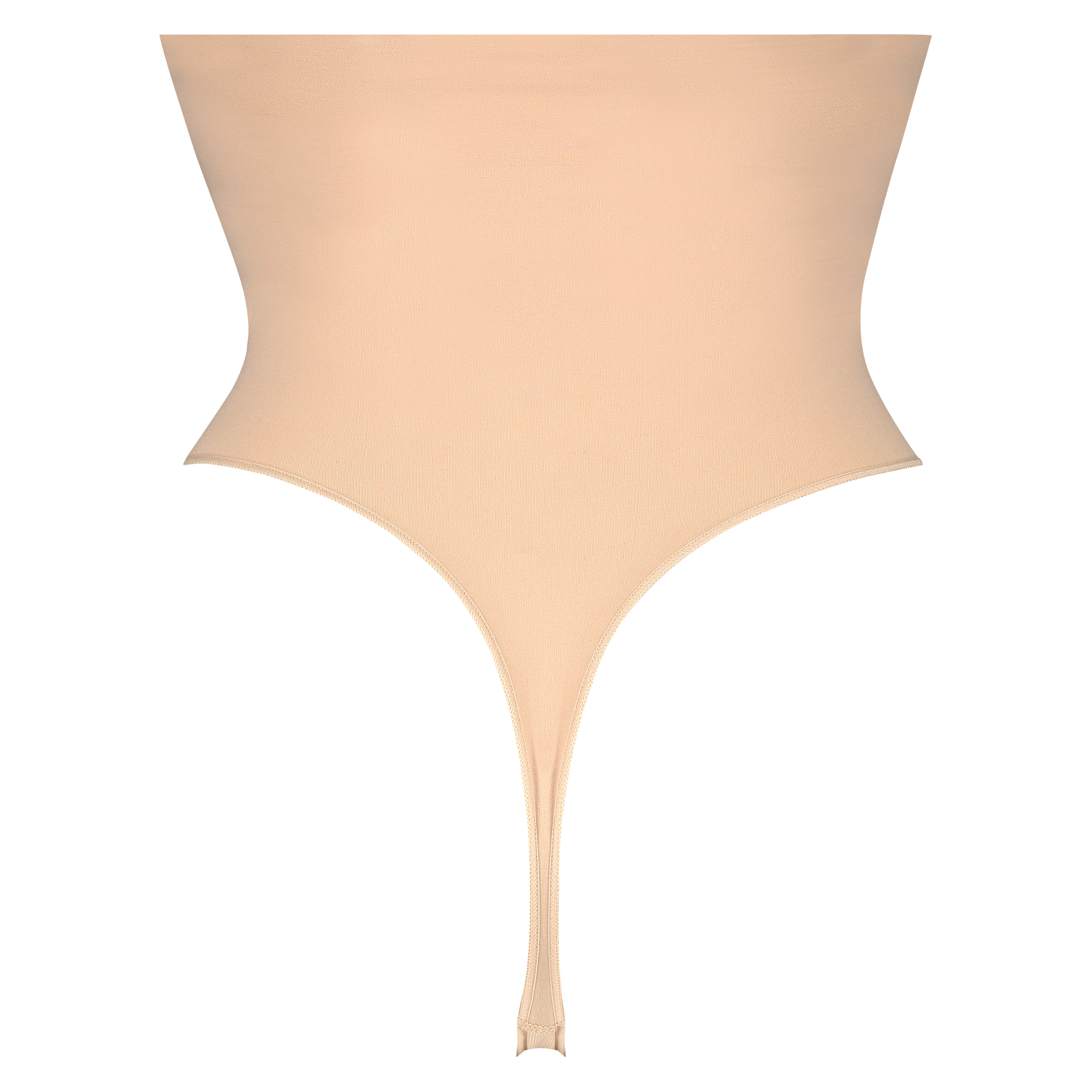 Firming high waisted thong - Level 2, Beige, main