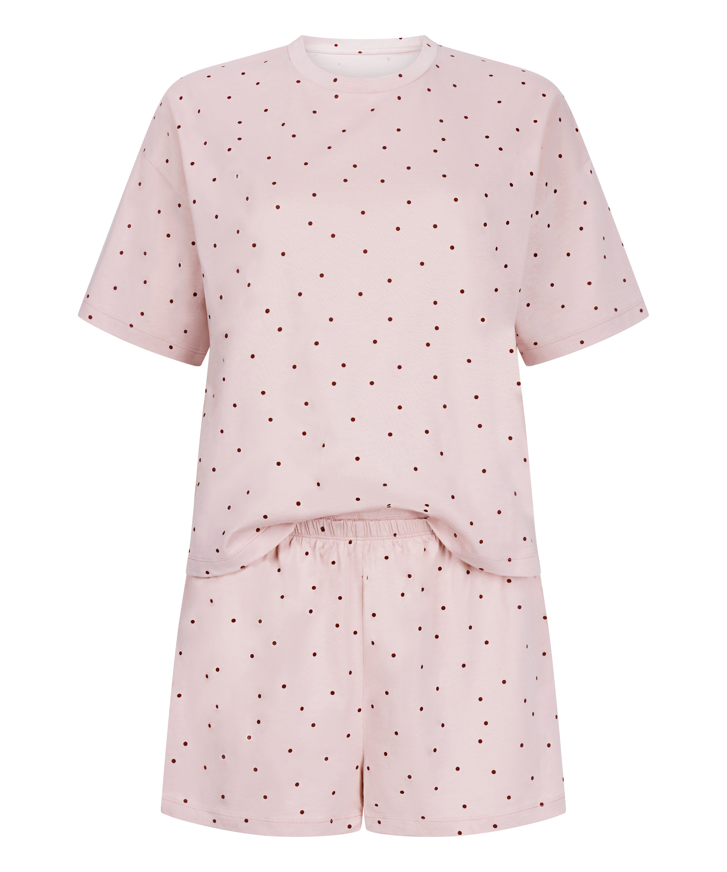 Pyjama Set Cotton Jersey Short, Purple, main