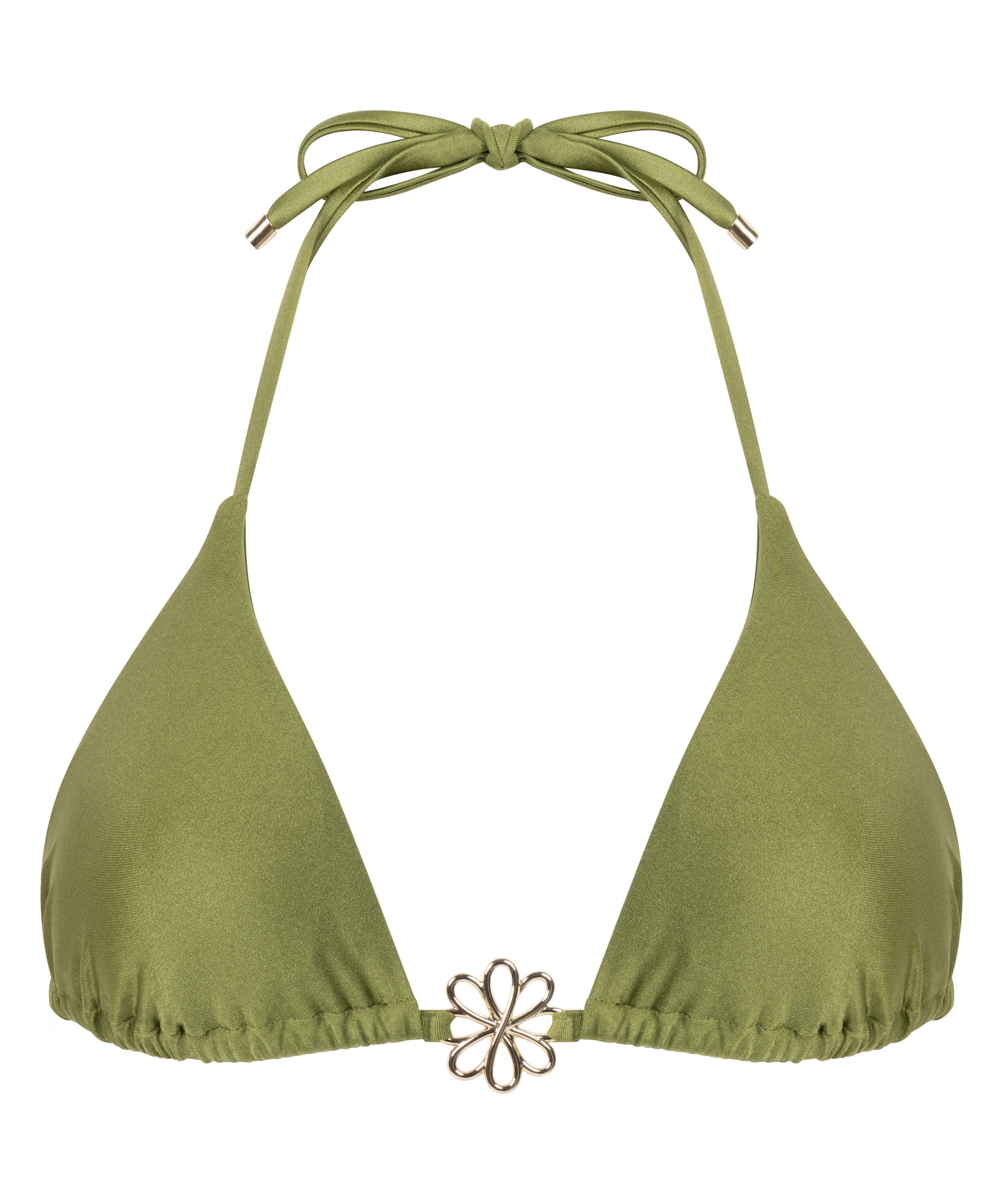 Yucatan Triangle Bikini Top, Green