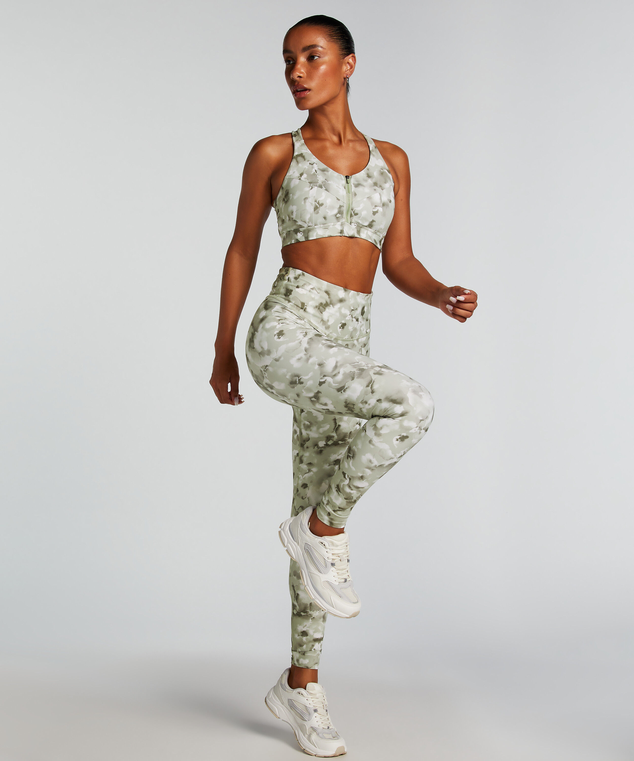 HKMX High Waist Leggings, Green