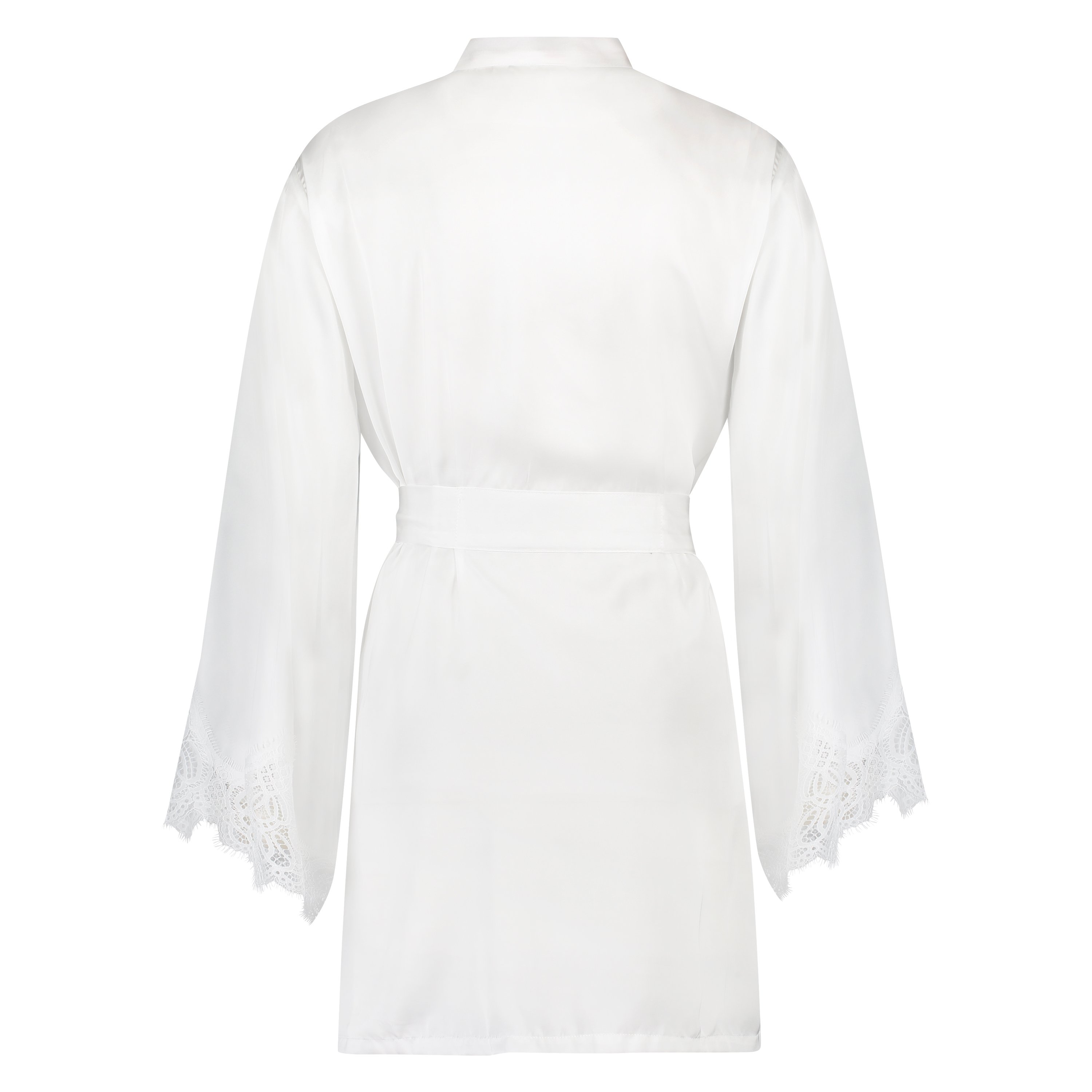 Satin Kimono, White, main