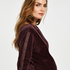 Velvet Shimmer maternity top, Purple