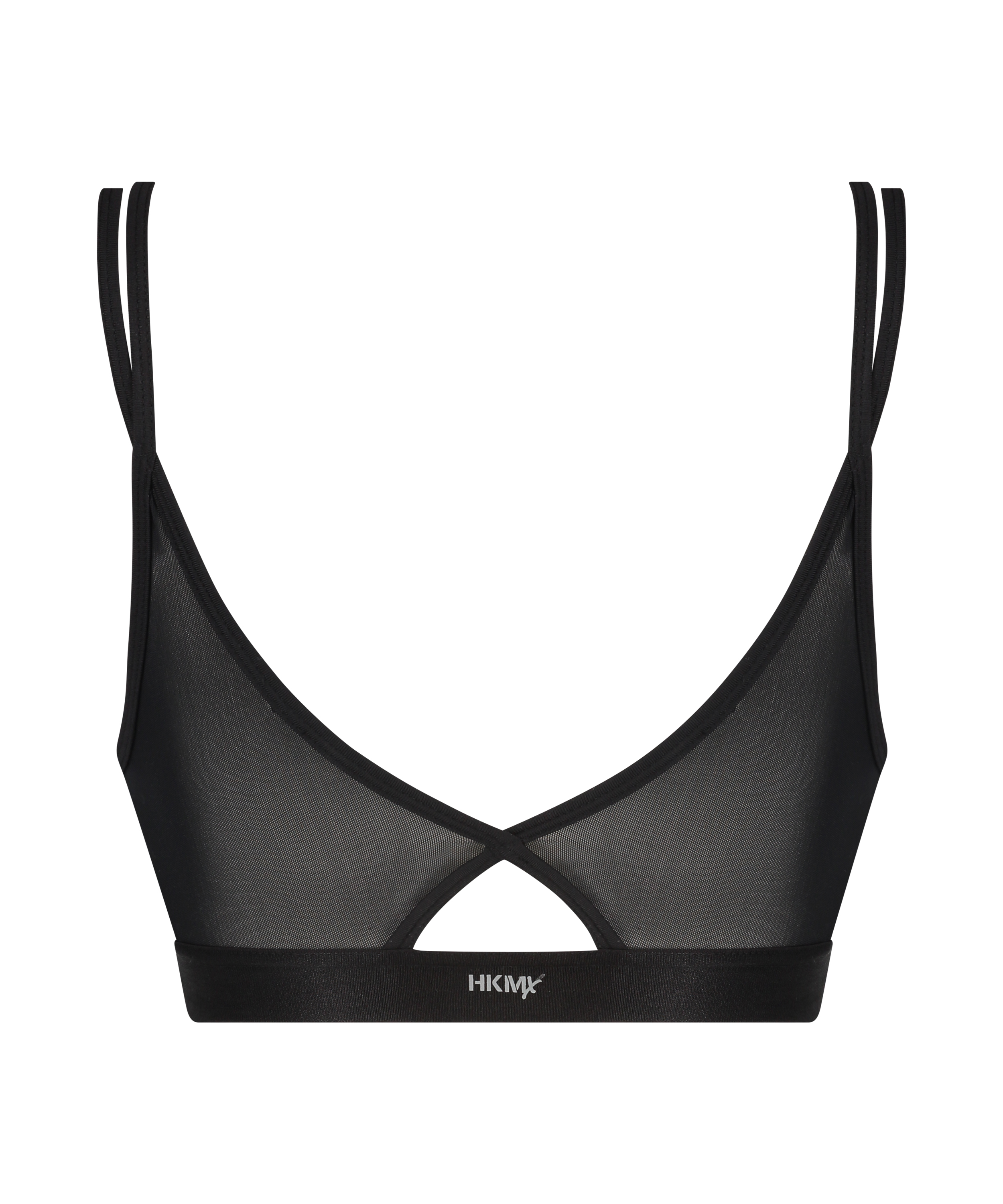 HKMX The Twist Sports Bra, Black, main