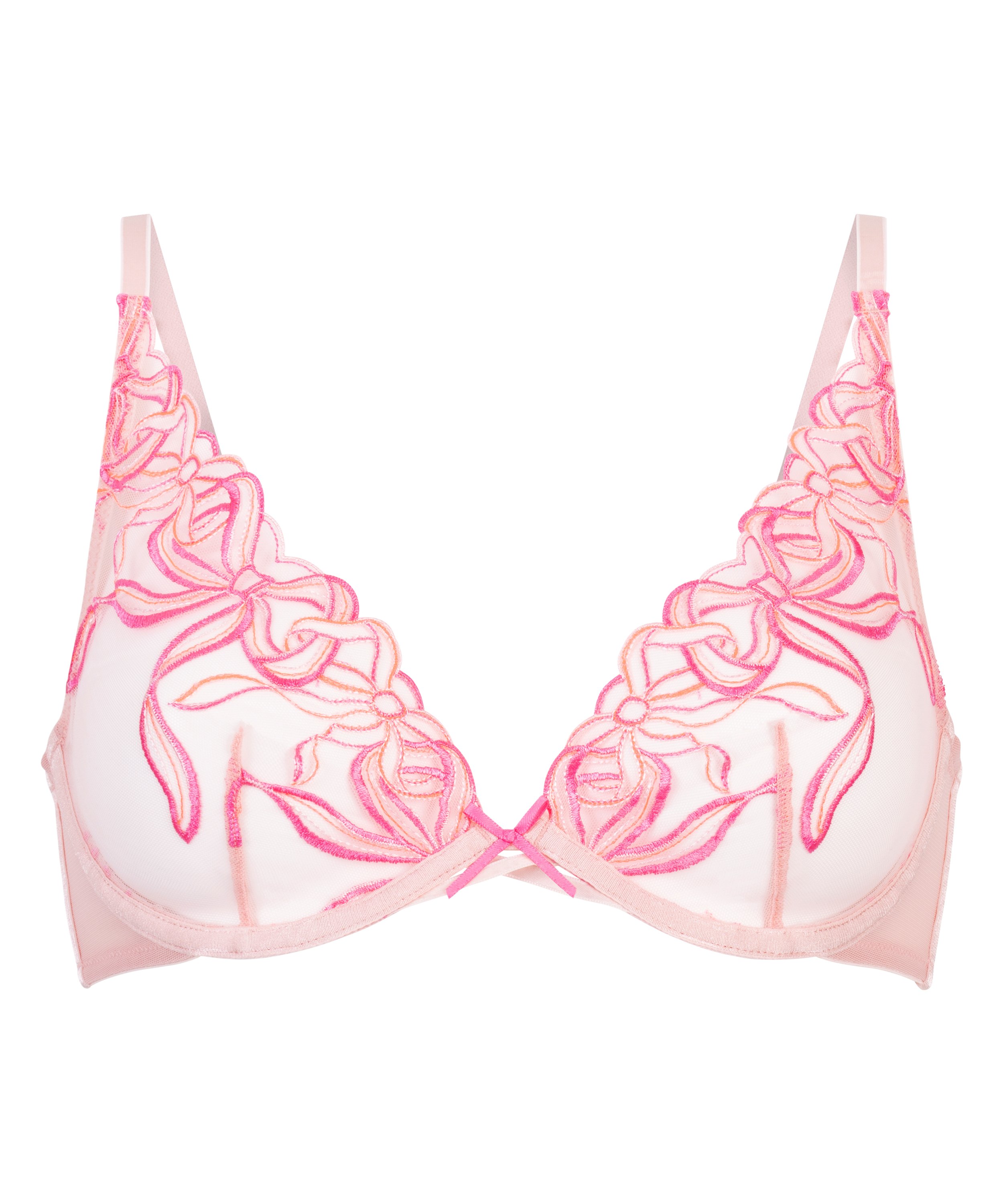 Beau Non-Padded Underwired Bra, Pink, main