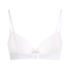 Plunge Padded Underwired Bra, White