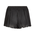 Plisse Lace Shorts, Black