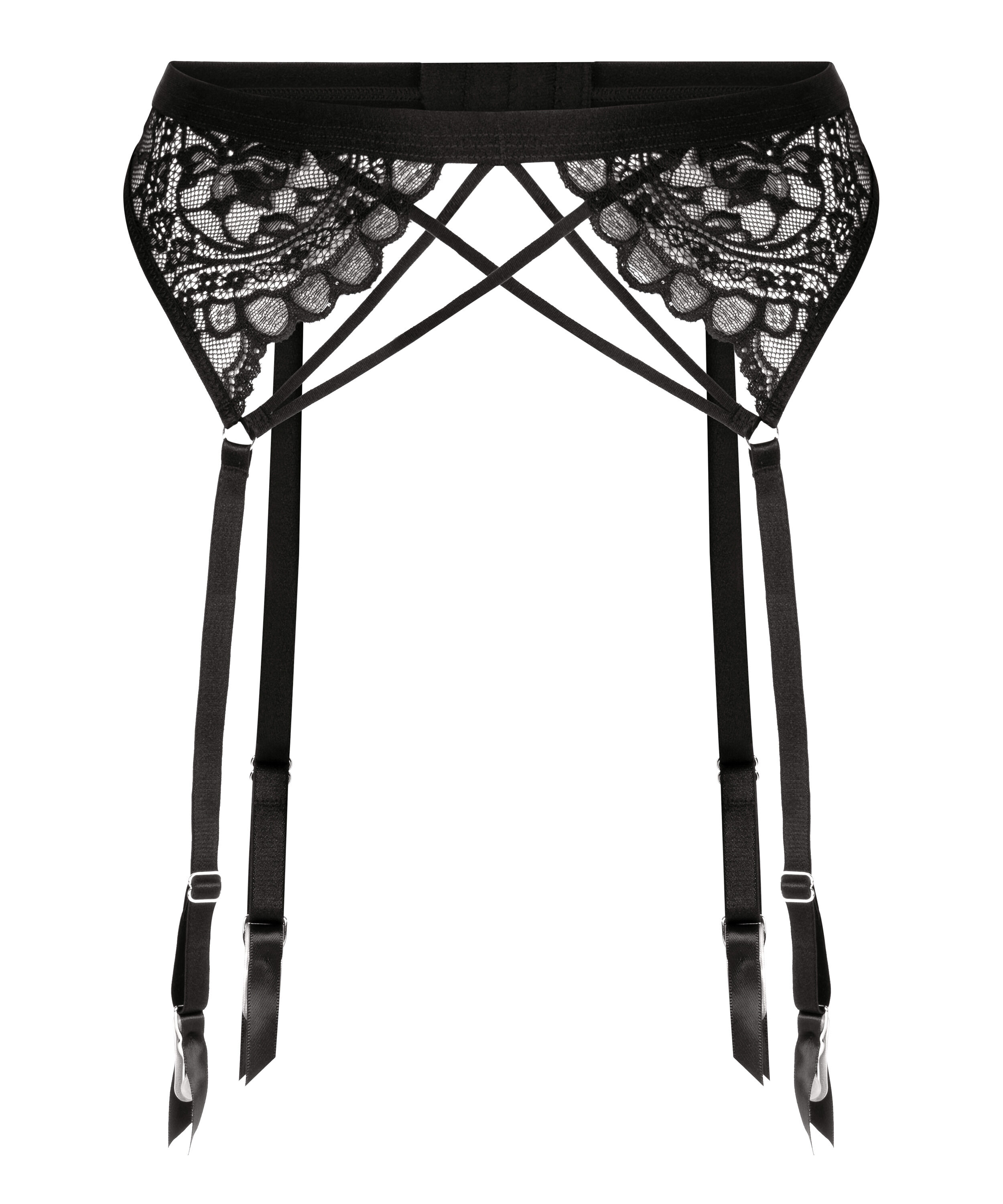 Sabrina Suspender Belt, Black
