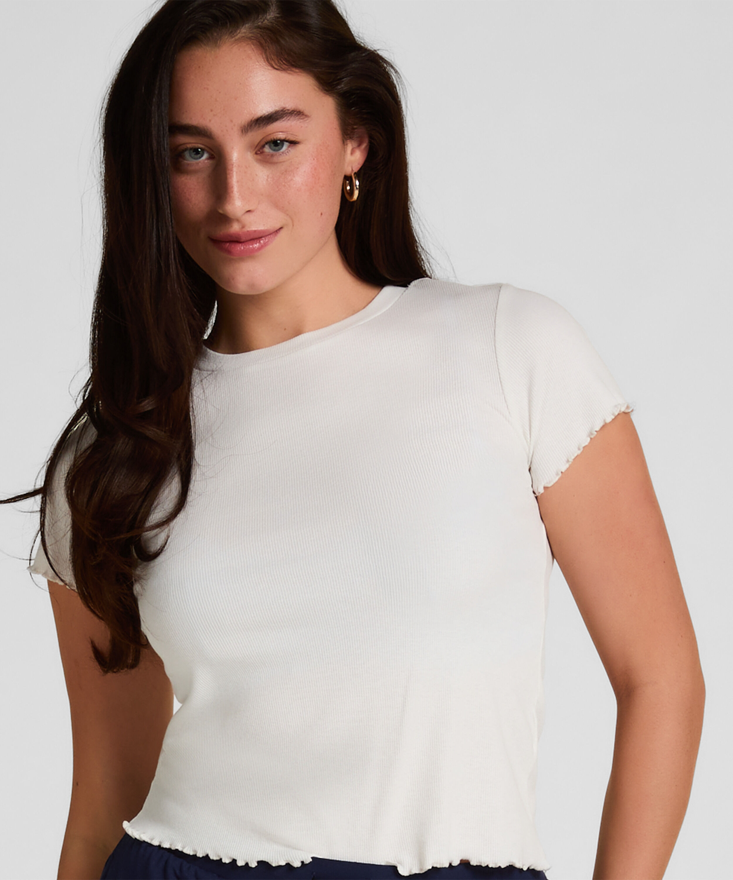 Short Sleeve Cotton Shirt, White