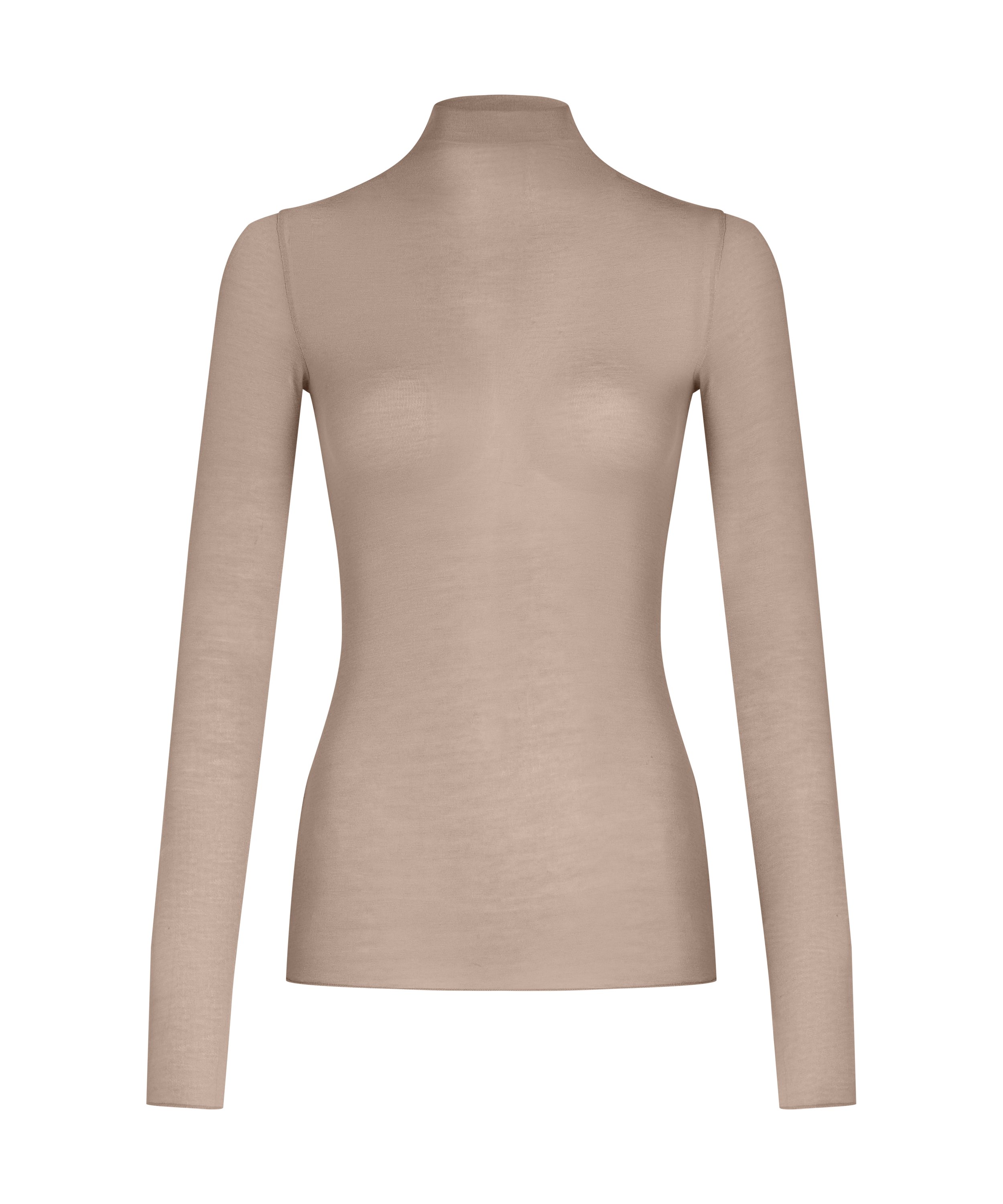 super soft Turtleneck shirt with Cashmere, Brown, main