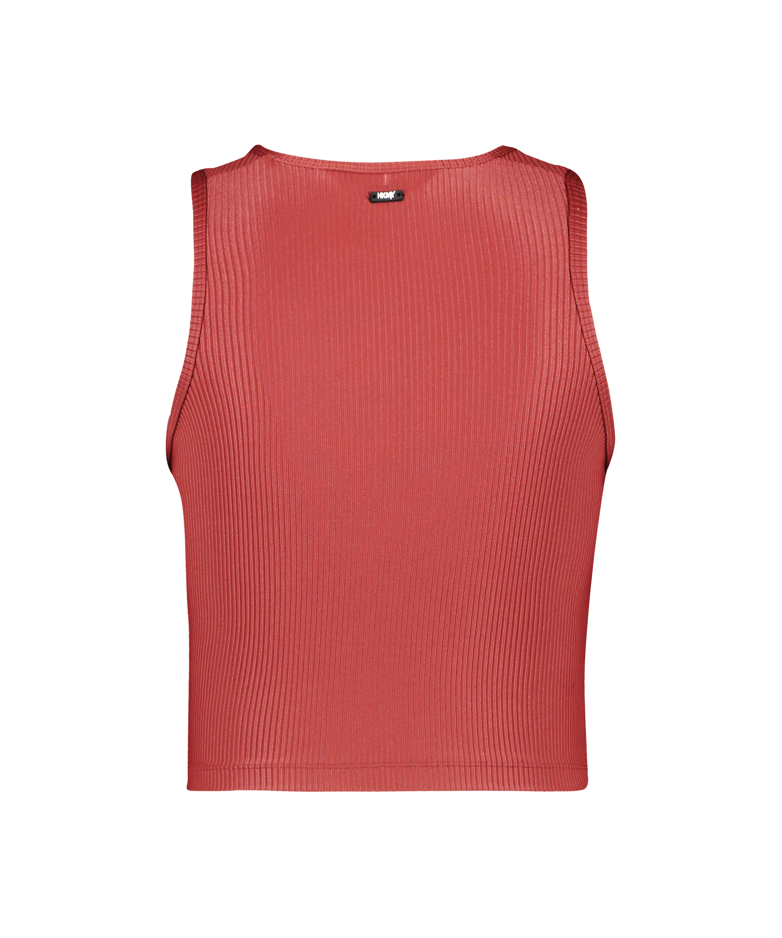 HKMX Sport cropped tank top Twisted Rib, Red, main