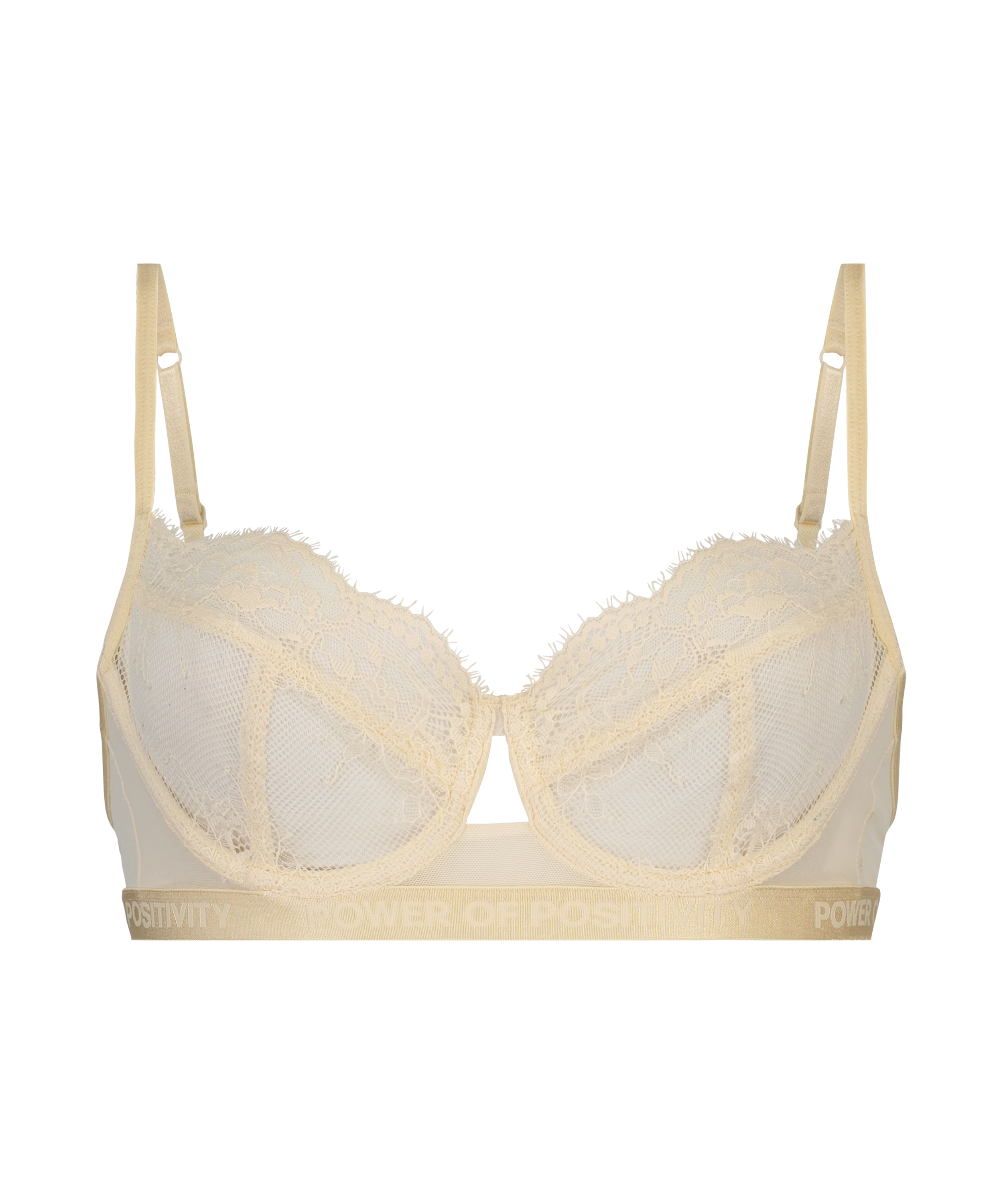Honey Non-Padded Underwired Bra, White, main