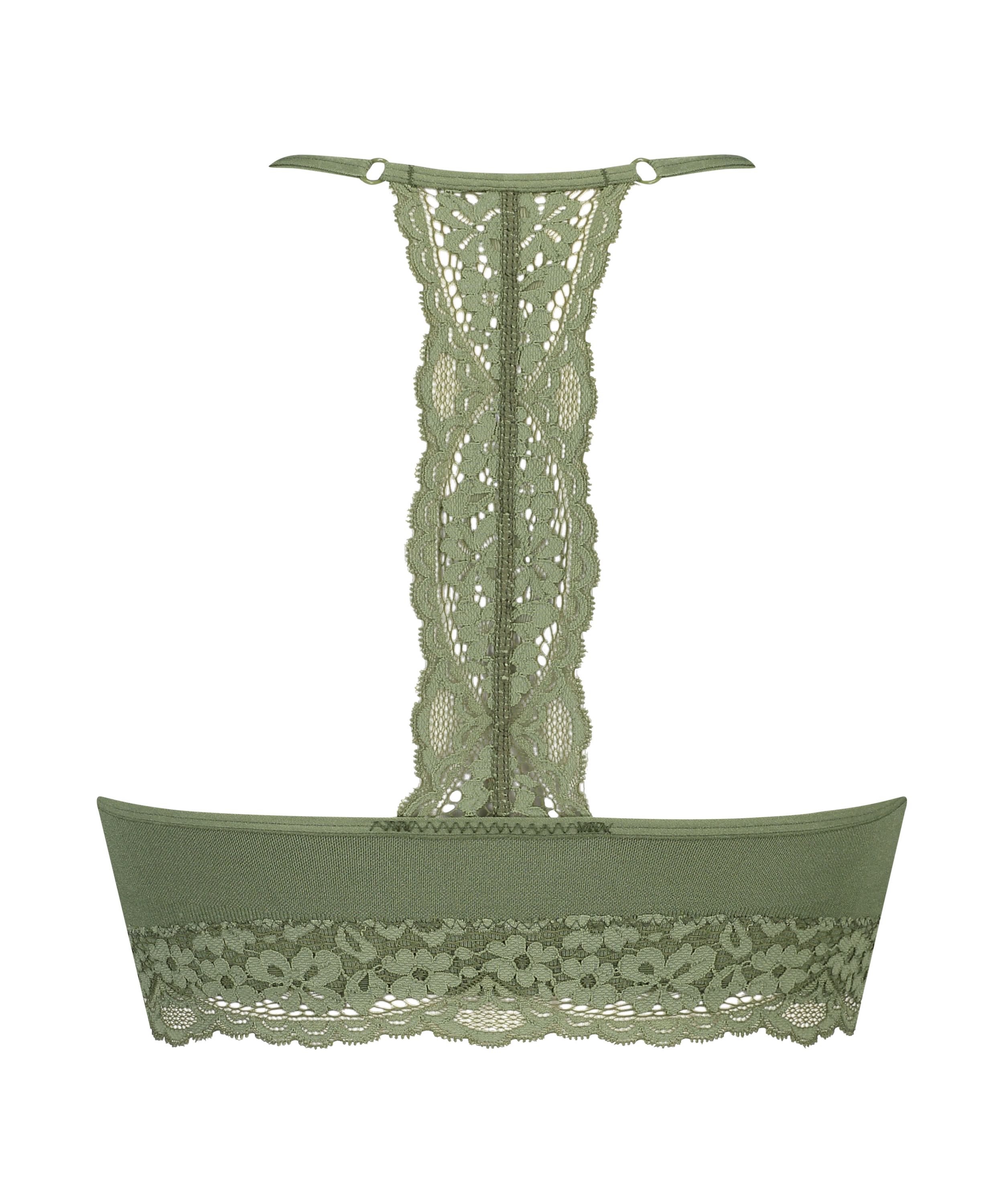 Marine seamless bralette, Green, main