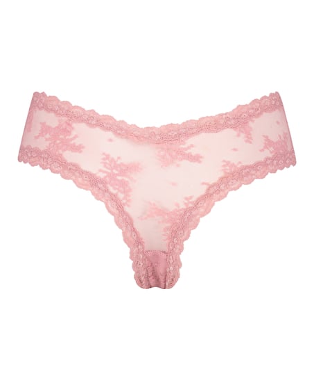 V-shape Mesh Brazilian, Pink