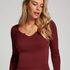 Top V-neck long sleeves, Purple