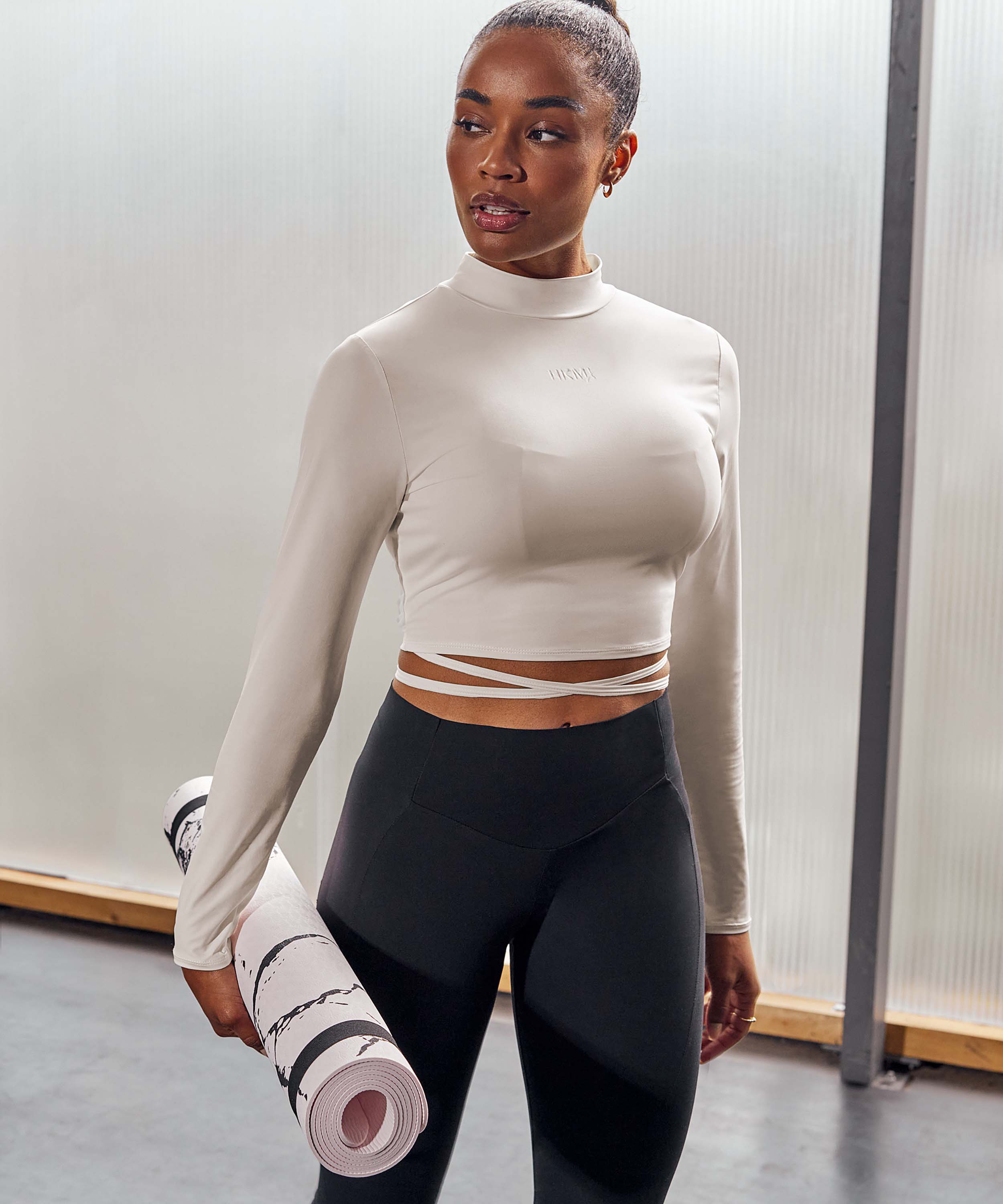 HKMX Make Me Zen High Waisted Leggings, Black, main