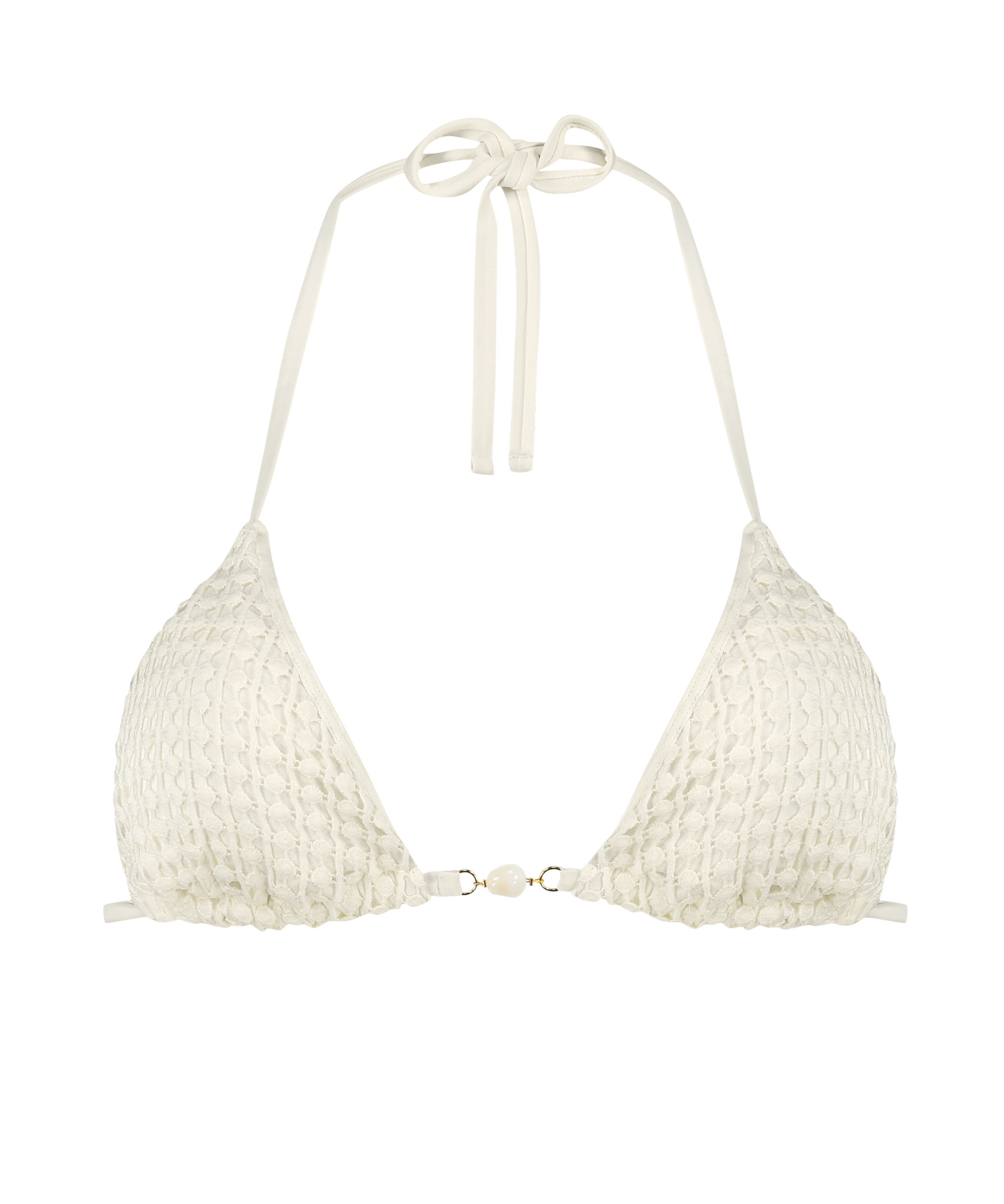 Maui Triangle Bikini Top, White, main